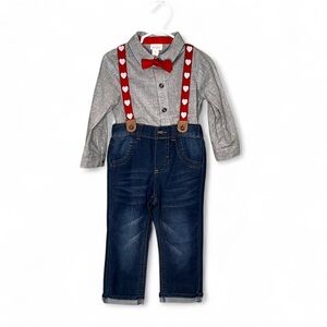 Cat & Jack Boy’s Suspenders Outfit [12m]